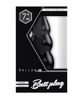 Bottom Line Buttplug Rubber 7 Inch