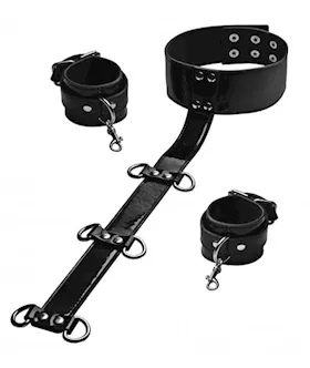 Bound Around Neck To Wrist Restraints