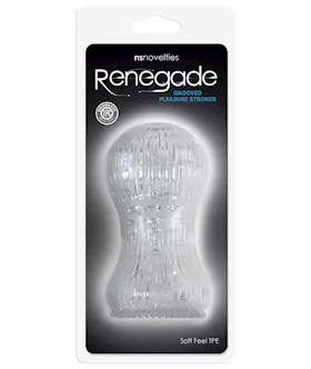 Renegade Grooved Pleasure Stroker Clear