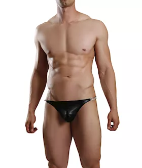 Wet Look Chainlink Thong