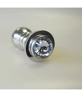 Jewelled  Ribbed Butt Plug
