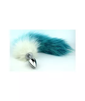 Chrome Butt Plug With Tail