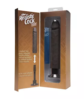 The Realistic Cock Ur3 Vibrating 10 Inch Without Balls