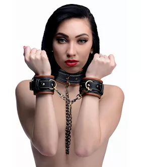 Coax Collar to Wrist Restraints