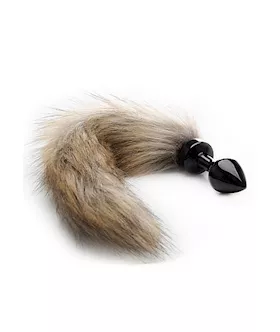 Fox Tail Buttplug Black