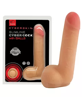 Cyberskin Slimline Cybercock With Balls