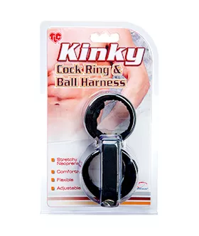 Tlc Kinky Cock Ring & Ball Harness Neoprene
