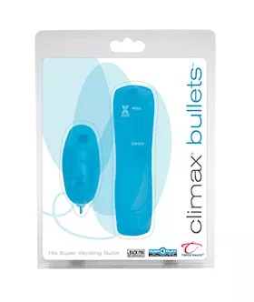 Climax Bullets 10x Super Vibrating Bullet Blue