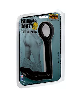 Wildfire Down & Dirty 4.5 Inch Tug & Plug Ass Plug & Cock Ring