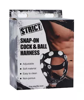 Snap-on Cock And Ball Harness