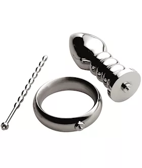 Deluxe Voltaic For Him Stainless Steel E-stim Kit