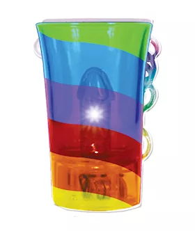 Light Up Rainbow Pecker Shot Glass