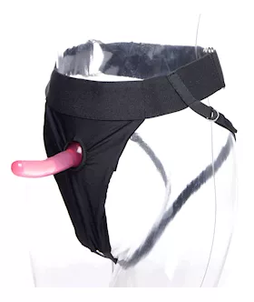 Avalon Jock Strap On With Slim Pink Dildo Kit