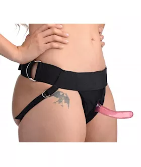 Avalon Jock Strap On With Slim Pink Dildo Kit