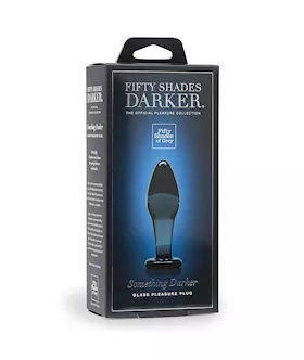 Fifty Shades Darker Something Darker Glass Butt Plug