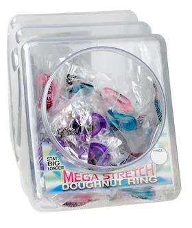 Mega Stretch Doughnut Ring Display Bowl - 72 Units