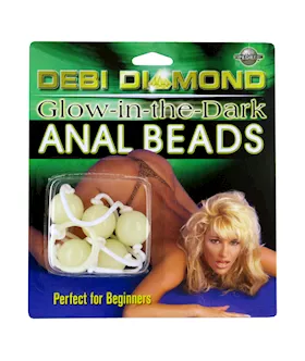 Debi Diamonds Glow Dark Anal Beads