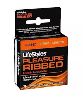 Lifestyles Ultra Ribbed Condoms 3 Pack