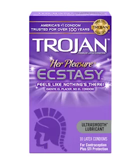 Trojan Her Pleasure Ecstasy Condoms 10 Pack