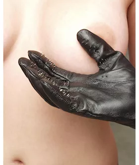 Leather Vampire Gloves Xl