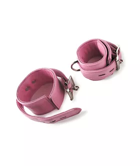 Leather Lined Locking Ankle Cuffs