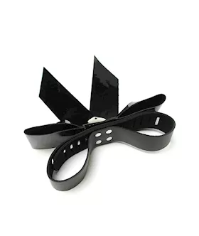 Patent Leather Bow Wrist Restraint