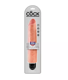 King Cock 10 In Vibrating Stiffy