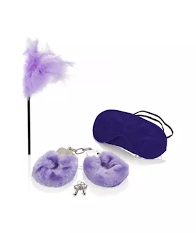 Dr Laura Berman Intimate Basics Mistress Kit Cuffs Tickler And Mask