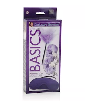 Dr Laura Berman Intimate Basics Mistress Kit Cuffs Tickler And Mask