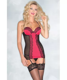 Satin And Lace Chemise Set