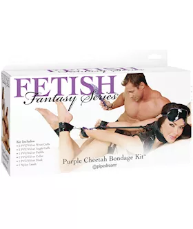 Ff Purple Cheetah Bondage Kit
