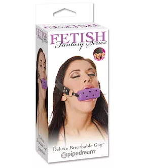 Ff Oval Breathable Ball Gag Purpl