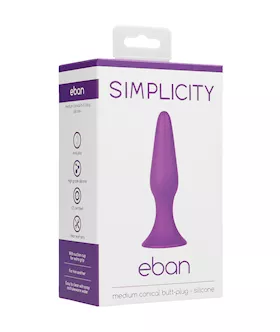 Eban Medium Conical Butt-plug With Suction Cup