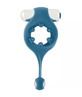 Infinity Vibrating Cockring With Dangling Ball