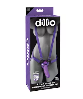 Dillio  7 Inch Strap-on Suspender Harness Set