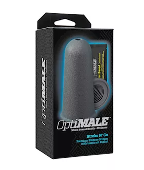 Optimale- Stroke N Go Premium Silicone Stroker With Lubricant Packet