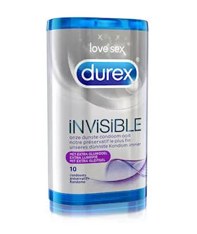 Durex Invisible Extra Lubricated Condoms 10 Pcs