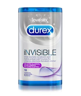 Durex Invisible Extra Lubricated Condoms 10 Pcs