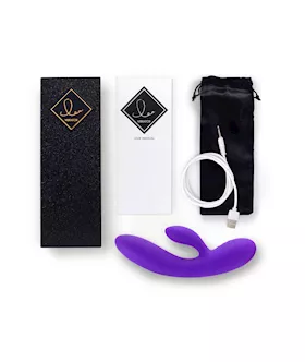 Feelztoys Lea Vibrator Medium Purple Glitter