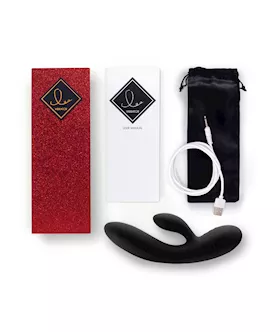Feelztoys Lea Vibrator Black Glitter