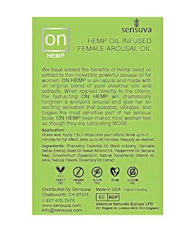 Sensuva On Arousal Oil For Her Hemp Oil Infused