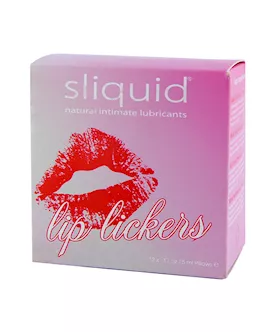 Sliquid Lip Lickers Lube Cube 12 Sachets Of Flavoured Lube