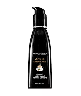 Wicked Aqua Mocha Java Waterbased Lubricant 60 Ml