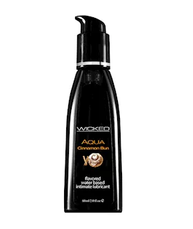 Wicked Aqua Cinnamon Bun Waterbased Lubricant 60 Ml