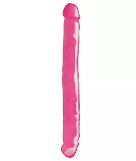 Basix 12 Inch Double Ended Dildo Pink