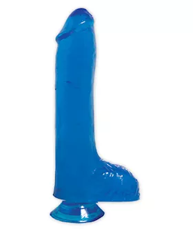 Basix 8 Inch Dong W Suction Blue