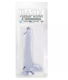 Basix 8 Inch Dong W Suction Clear