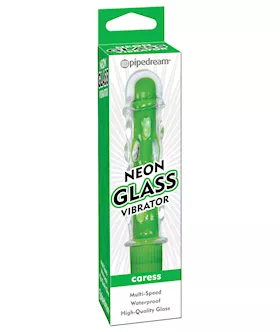 Neon Glass Vibrator Green