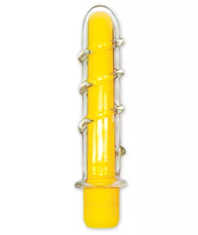 Neon Glass Vibrator Yellow