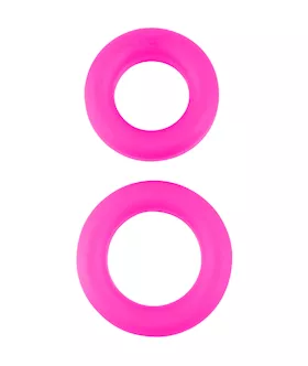 Neon Stretchy Silicone Cock Ring Set